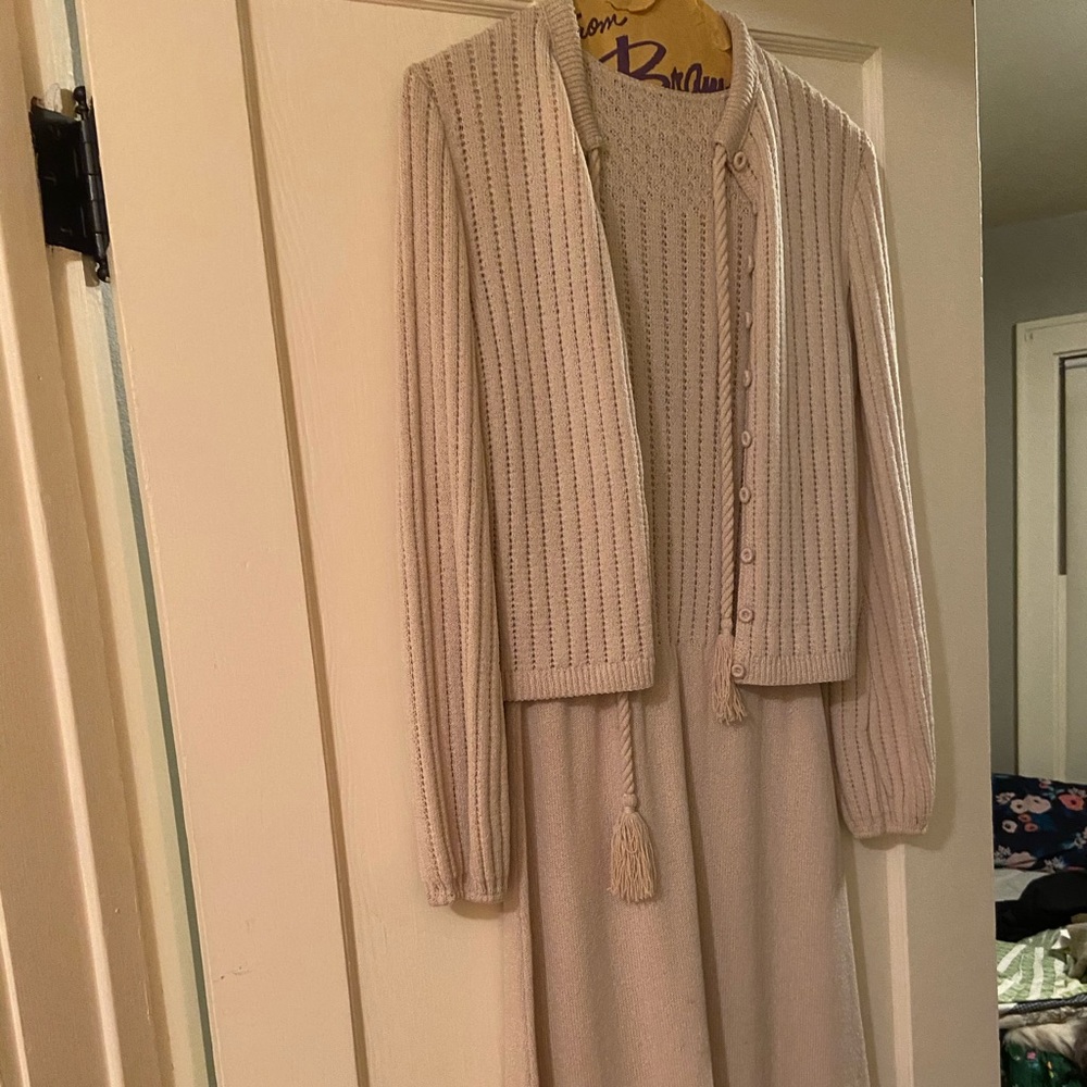 The Knit Group Knit Dress and Cardigan